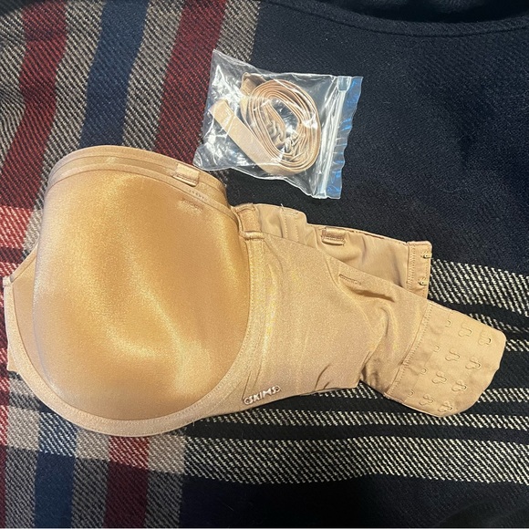 SKIMS Weightless Strapless Bra with Straps Mesh Sienna 34F - Picture 3 of 4